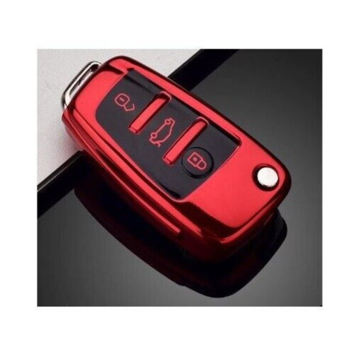 Red car key case - car,