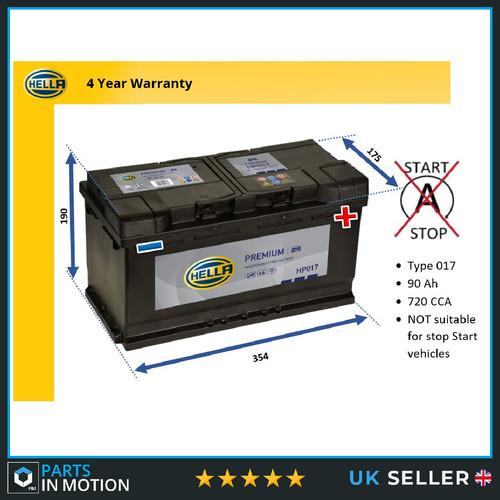 Battery fits audi - q7, rs4