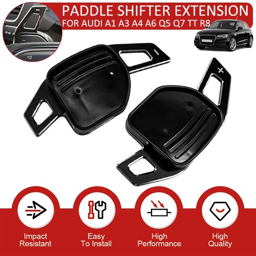 Black paddle shift extensions - black,