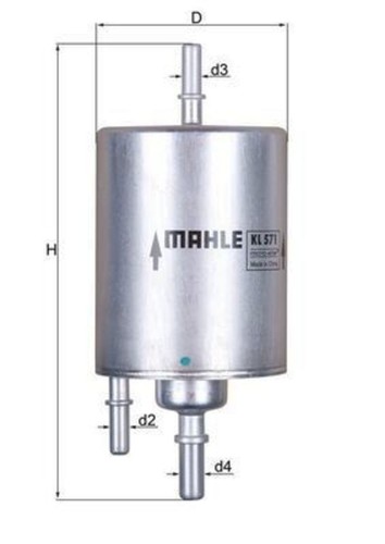 Mahle fuel filter - filter, for