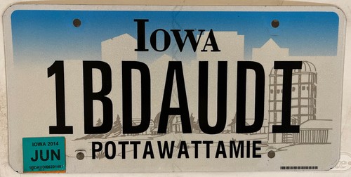 Vanity bad audi license - 1,