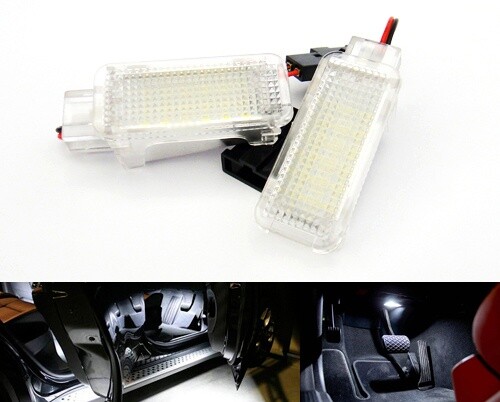 Led footwell door - led, courtesy