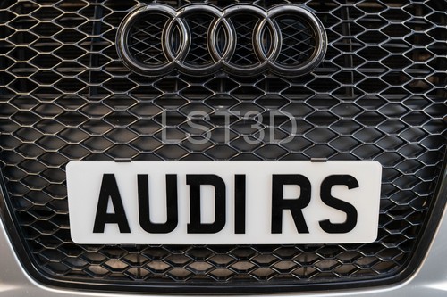 Audi honeycomb number plate - audi, rs