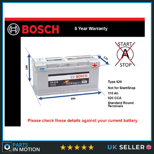 Battery fits audi rs5 rs4 - fits,
